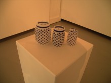 Cream, Sugar, Tea (2009) repurposed plastic containers